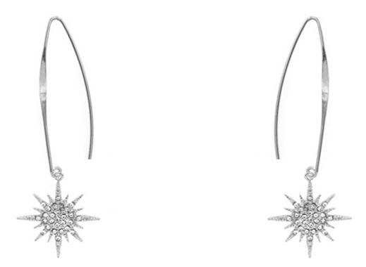 Crystal 2025 starburst earrings